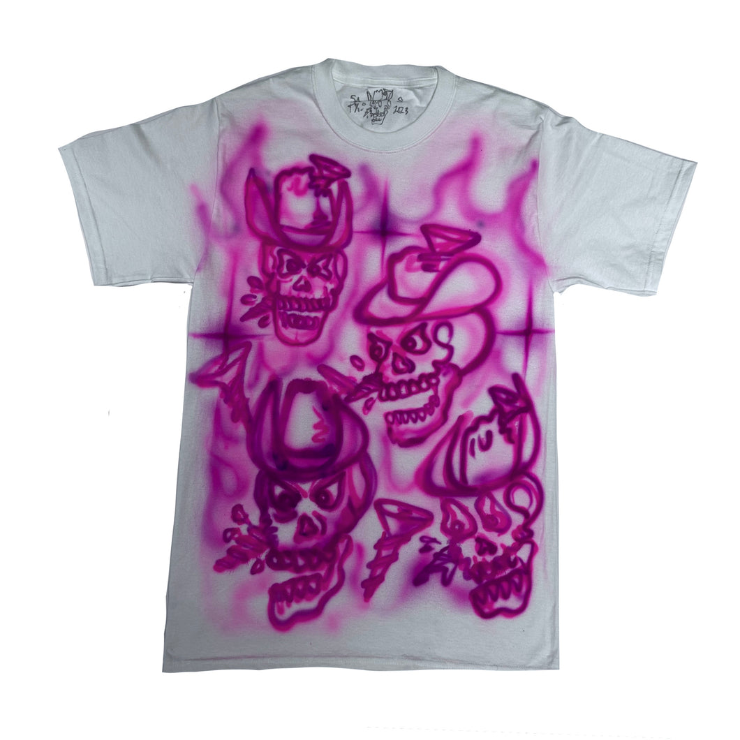 Air brush tee 1/1 hot pink screw boy size M